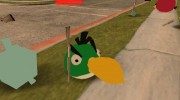 Green Bird from Angry Birds для GTA San Andreas миниатюра 1
