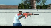 M4 black and red для GTA San Andreas миниатюра 2