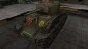 Контурные зоны пробития M4A2E4 Sherman для World Of Tanks миниатюра 1