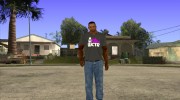CJ в футболке (Talk Radio) para GTA San Andreas miniatura 2