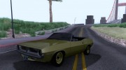 Plymouth Cuda Ragtop 70 para GTA San Andreas miniatura 1