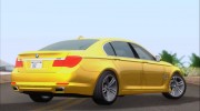 BMW 7 Series F02 2012 для GTA San Andreas миниатюра 4