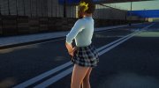 Hot Misaki - School (Mini Skirt) для GTA San Andreas миниатюра 4