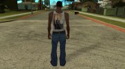 Белая майка в стильном костюме para GTA San Andreas miniatura 2