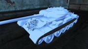 Шкурка для Т-54 Chrome (Metallic Silver) для World Of Tanks миниатюра 1