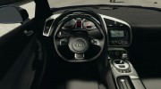Audi R8 Spyder v2 2010 для GTA 4 миниатюра 6