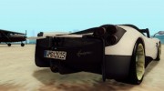 Pagani Huayra 2013 для GTA San Andreas миниатюра 4