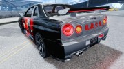 Nissan R34 Paintjob by eXTaron для GTA 4 миниатюра 3