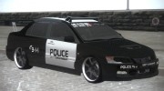 Mitsubishi Lancer Evolution IX Police para GTA San Andreas miniatura 1