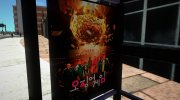 Новая автобусная остановка с баннером Игра в кальмара for GTA San Andreas miniature 2