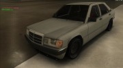 Mercedes 190e drift для GTA San Andreas миниатюра 1