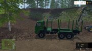 КамАЗ-44118 Лесовоз с автопогрузкой для Farming Simulator 2015 миниатюра 2