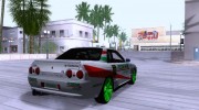 Nissan Skyline GT-R32 BadAss for GTA San Andreas miniature 3