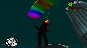 Rainbow Parachute para GTA San Andreas miniatura 4
