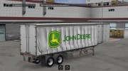 John Deere Curtain trailer para Euro Truck Simulator 2 miniatura 1