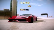 Ferrari 458 Speciale para GTA San Andreas miniatura 1
