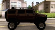 Hummer H2 Monster 4x4 для GTA San Andreas миниатюра 5
