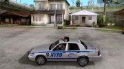 Ford Crown Victoria 2009 New York Police for GTA San Andreas miniature 2