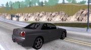 Nissan Skyline GTR R34 for GTA San Andreas miniature 4