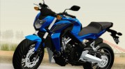 Honda CB650F Azul para GTA San Andreas miniatura 1