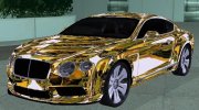 Bentley Continental GT Gold Baku Style for GTA San Andreas miniature 1