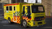 Volvo FLL MICU Dutch Ambulance for GTA 5 miniature 1