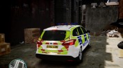 Ford Focus police UK for GTA 4 miniature 3