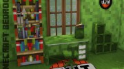 Pinkfizz Minecraft Bedroom for Sims 4 miniature 2