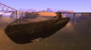 U99 German Submarine для GTA San Andreas миниатюра 2