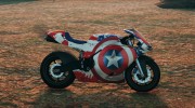 Captain America Pegassi Bati для GTA 5 миниатюра 3