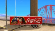 Полуприцеп к Peterbilt 379 Custom Coca Cola для GTA San Andreas миниатюра 1