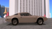 Pontiac Firebird Trans Am Turbo 1980 для GTA San Andreas миниатюра 5