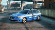 Italian Police Volvo V70 (Polizia Italiana) for GTA 5 miniature 1