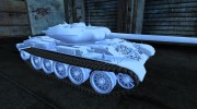 Шкурка для Т-54 Chrome (Metallic Silver) para World Of Tanks miniatura 5