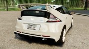 Honda Mugen CR-Z for GTA 4 miniature 3