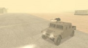 Hummer с пулеметом для GTA San Andreas миниатюра 1