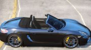Porsche Boxster GTS для GTA 4 миниатюра 5