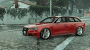 Audi RS4 Avant 1.1 for GTA 5 miniature 2