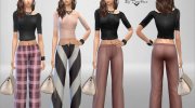 Spring Pink Love Outfit for Sims 4 miniature 3