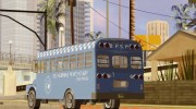 GTA V Vapid Police Prison Bus для GTA San Andreas миниатюра 6