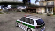 Volkswagen Touareg Policija для GTA San Andreas миниатюра 3