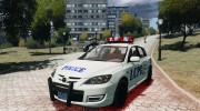 Mazda 3 Police для GTA 4 миниатюра 1