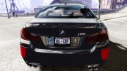 BMW M5 F10 2012 M Stripes для GTA 4 миниатюра 4