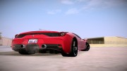 Ferrari 458 Speciale for GTA San Andreas miniature 2