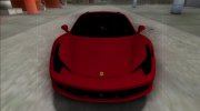 Ferrari 458 Spider FBI для GTA San Andreas миниатюра 5