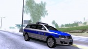 Volkswagen Passat B6 Variant Polizei для GTA San Andreas миниатюра 4
