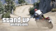 Stand Up Animation For Motorcycles 1.3 for GTA 5 miniature 1