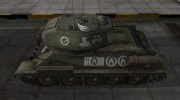 Зоны пробития контурные для Т-34-85 для World Of Tanks миниатюра 2