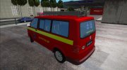 Volkswagen T5 Vatrogasci (Пожарная) para GTA San Andreas miniatura 4