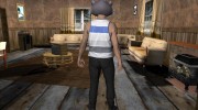 Skin HD GTA V Online в маске Енота v2 for GTA San Andreas miniature 4